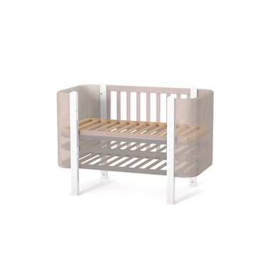 Ліжко дитяче "Верес ЛД 5" Монако біло-сірий