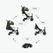 Велосипед коляска SmarTrike Traveler Olive