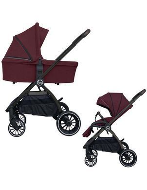 Коляска 2 в 1 Lacio Black/ Wine red
