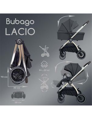 Коляска 2 в 1 Lacio Black/ Wine red