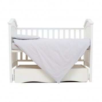Змінна постіль 3 ел Twins Organic (бязь преміум) 3021-TO-10, grey, сірий