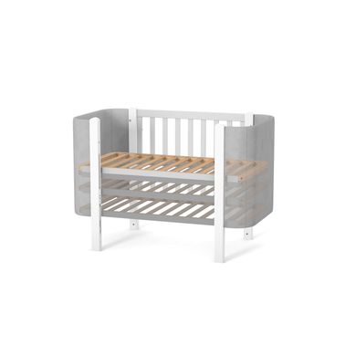 Кровать детская "Верес ЛД 5" Монако бело-серый