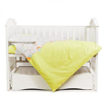 Змінна постіль 3 ел Twins Comfort 3051-C-022, Горошки зелені, зелений