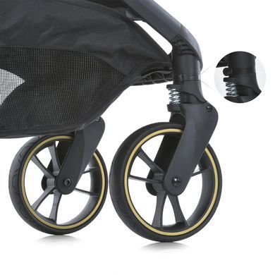 Коляска дитяча ElCamino ME 1127-G BEYA Black Leo