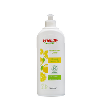 Органічний засіб для миття посуду Friendly Organic з лимонним соком 500 мл