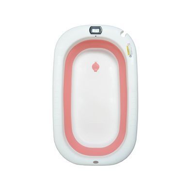 Складна силіконова ванна Twins Bass Plus Pink