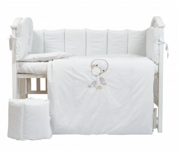 Постільний комплект 6 ел Babycentre & Twins Welcome to the world Beige