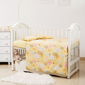 Змінна постіль 3 ел Twins Premium Glamour Limited 3064-PGNEWC-05, Clouds yellow, жовтий