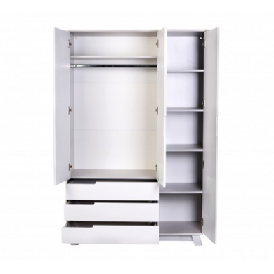 Шкаф "Верес" 1200 Манхэттен ящики р. бело-серый