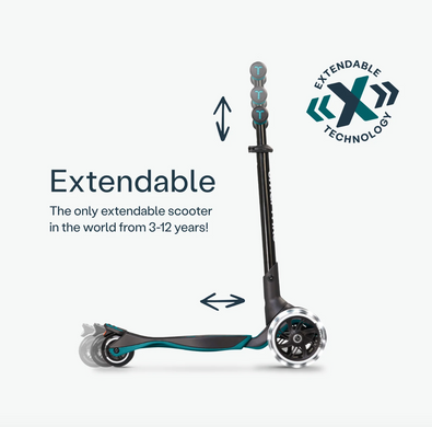 Самокат трансформер SmarTrike Xtend Scooter+Ride on Teal