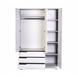 Шкаф "Верес" 1200 Манхэттен ящики р. бело-серый