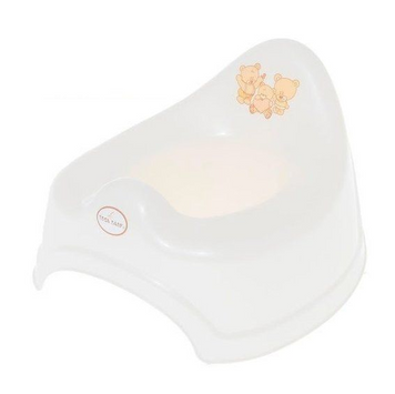 Горщик Tega MS-001 Ведмедик без музики MS-001-118, white perla, білий