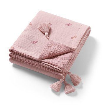 Муслінова ковдра Babyono 75 &times; 100 см Рожевий арт.1566/01