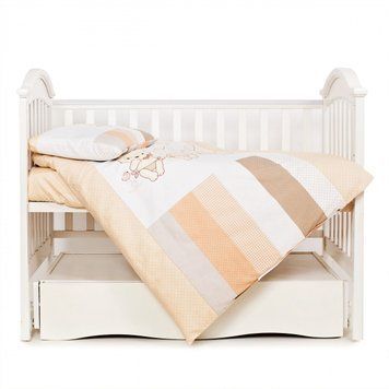 Змінна постіль 3 ел Twins Dolce Друзі зайчики 3060-D-001, beige, бежевий