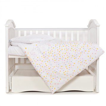 Змінна постіль 3 ел Twins Eco Line 3090-E-023, Bunnies pink, білий/рожевий