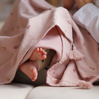 Муслінова ковдра Babyono 75 &times; 100 см Рожевий арт.1566/01