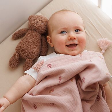 Муслінова ковдра Babyono 75 &times; 100 см Рожевий арт.1566/01