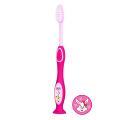 Зубна щітка Chicco (дівчинка) рожева