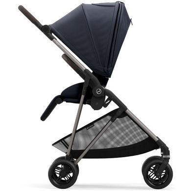 Коляска Cybex Melio Magnolia Pink purple (з бампером)