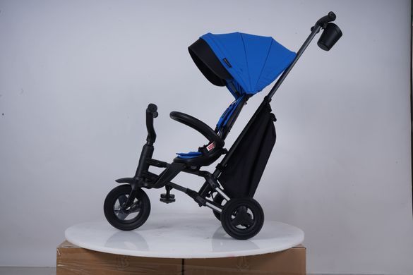 Велосипед складаний триколісний дитячий QPlay Nova+ Rubber Ultimate Black