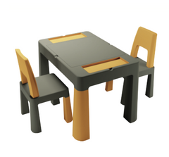 Дитячий столик та два стільці Tega Teggi Multifun 1+2 графітовий