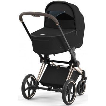 Коляска Cybex Priam шасі Rose gold + люлька Sepia Black