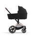 Коляска Cybex Priam шасі Rose gold + люлька Sepia Black