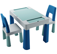 Дитячий столик та два стільці Tega Teggi Multifun 1+2 графітовий