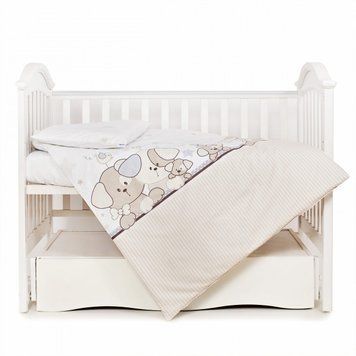 Змінна постіль 3 ел Twins Eco Line 3090-E-014, Cute Dog, коричневий