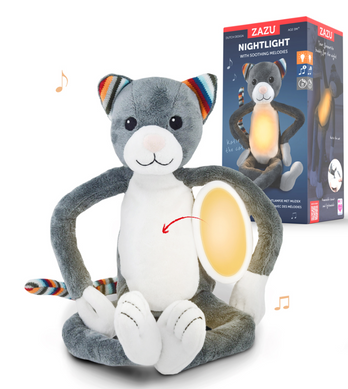 KATIE (Котик) Мяка іграшка - нічник з мелодіями і світлом