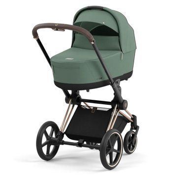 Коляска Cybex Priam шасі Rose gold + люлька Sepia Black