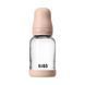Дитяча скляна пляшка для годування BIBS 120 ml Blush (Латекс, повільний потік)