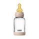 Дитяча скляна пляшка для годування BIBS 120 ml Blush (Латекс, повільний потік)