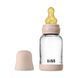 Дитяча скляна пляшка для годування BIBS 120 ml Blush (Латекс, повільний потік)