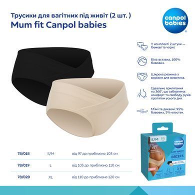 Трусики для вагітних Mum fit під живіт 2 шт. Canpol babies