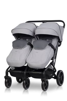 Коляска для двійні Euro-Cart Echo 2024 Grey