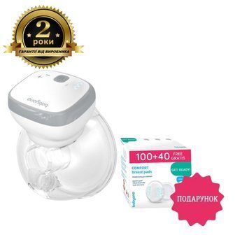 Молоковідсмоктувач із вкладками Babyono SHELLY + COMFORT 140 шт. арт.1000А