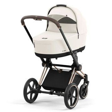 Коляска Cybex Priam шасі Rose gold + люлька Sepia Black