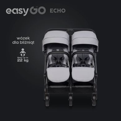 Коляска для двійні Euro-Cart Echo 2024 Grey