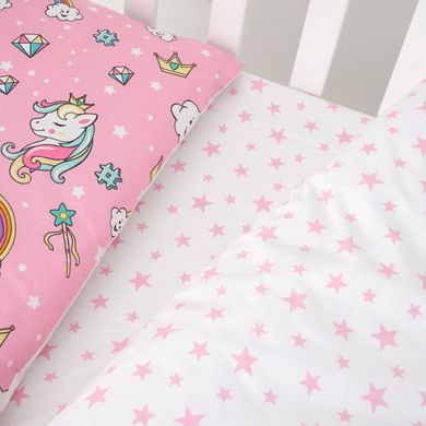 Сменная постель 3 эл. Twins Unicorn 3021-TU-08, pink, розовый