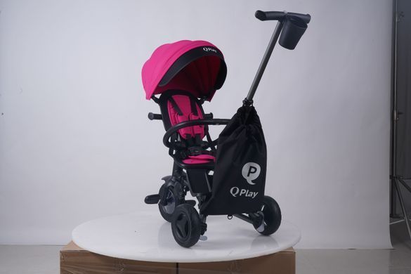 Велосипед складаний триколісний дитячий QPlay Nova+ Rubber Ultimate Black