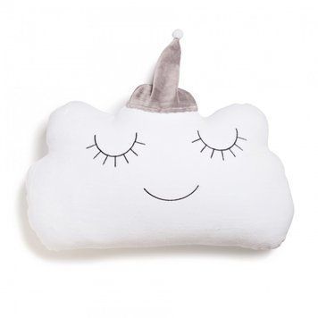 Бампер - подушка Twins Cloud 7099-DC-10, white/grey, білий/сірий