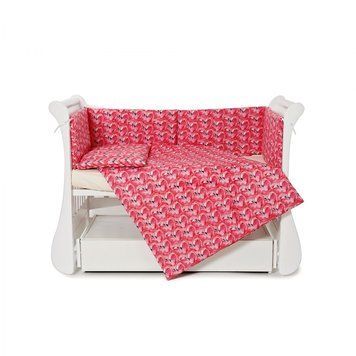 Бампер Twins Comfort line 2054-С-072, Фламінго, рожевий