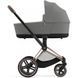 Коляска Cybex Priam шасі Rose gold + люлька Sepia Black