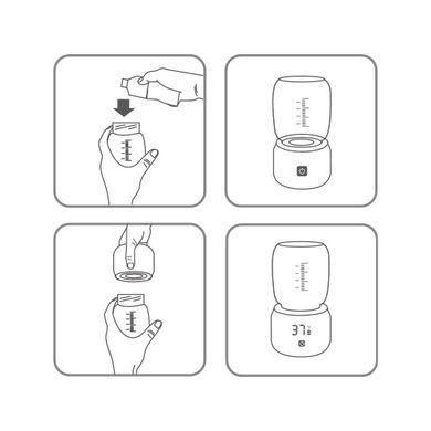 Підігрівач дитячих пляшечок портативний Babyono з акумулятором USB-C