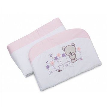 Бампер Twins Evo Літо сатин/аплікація 2073-A-017, pink, рожевий