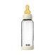 Дитяча скляна пляшка для годування BIBS 240 ml Ivory (Латекс, середній потік)