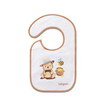 Махровий нагрудник Babyono Спробую нове 23 &times; 37 см арт.832