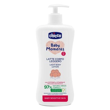 Лосьйон для тіла легкий для чутливої шкіри Chicco Baby Moments 500 мл