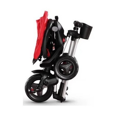 Велосипед складаний триколісний дитячий Qplay Nova+ Rubber Ultimate Black